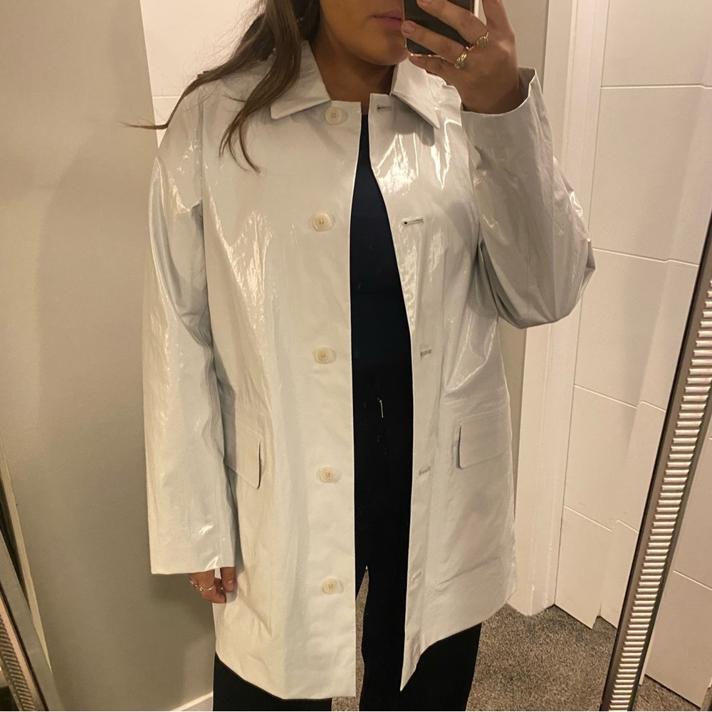 Aritzia White Trench Coat
